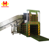 Horisontale hidrouliese outomatiese afval kartonbaler met vervoerband