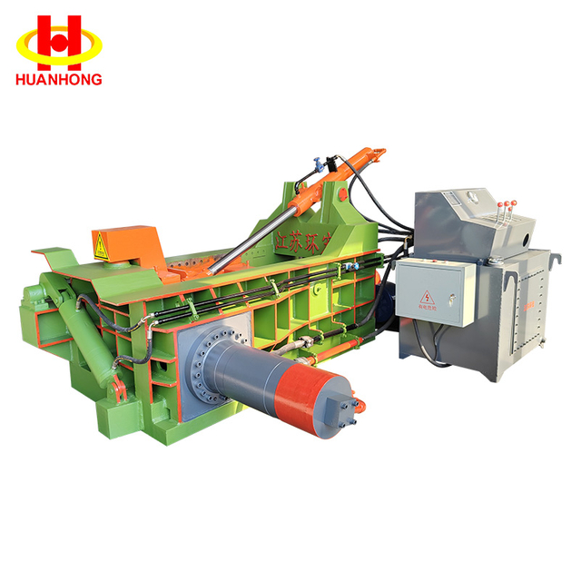 Y81-125 Pemacu Hidraulik Automatik Plc Kawalan Metal Scrap Scrap Baler Machine