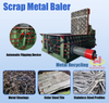 Automatisk hydraulisk balpressmaskin f&ouml;r avfallsmetall