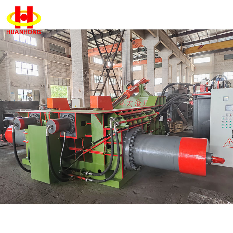 自動廃鋼アルミニウムスクラップ油圧金属プレスベーラー