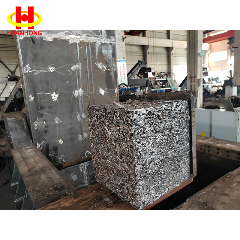 250 tons lille materialekasse Automatisk hydraulisk aluminium skrotballemaskine