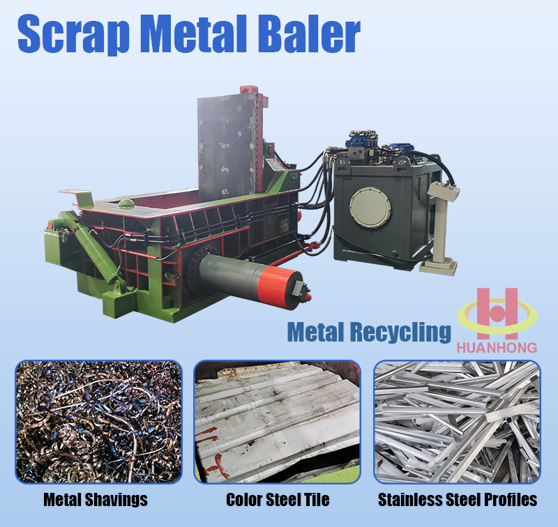 Empacadora autom&aacute;tica de chatarra de giro lateral Y81F-125