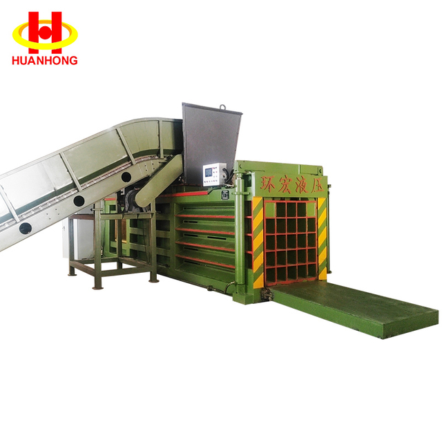자동 공급 수평 유압 폐기물 종이 Baling Machine