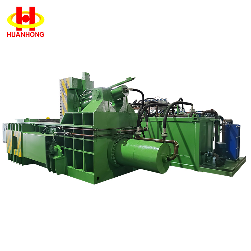 เครื่องอัดไฮดรอลิกรีไซเคิลเศษโลหะความหนาแน่นสูง 630 ตัน